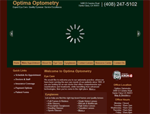 Tablet Screenshot of optimaoptometry.com